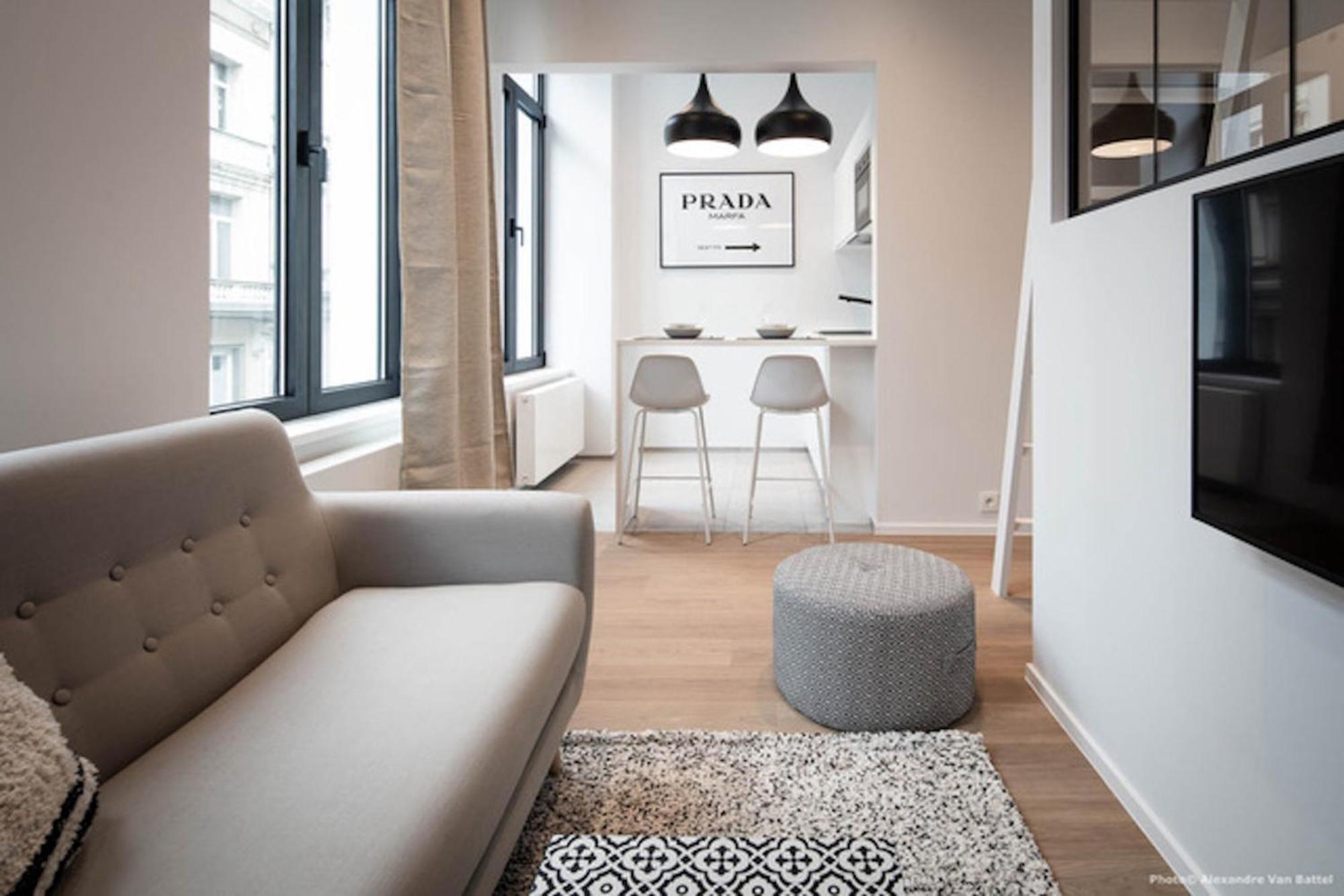 Studios Fully Equipped Near Place Stephanie Bruxelles Esterno foto
